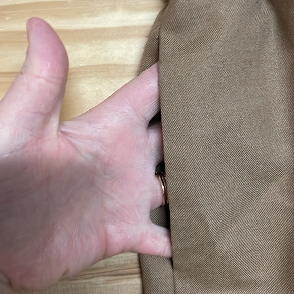 J. Crew size 0 Tan Wool Elastic Waist Band with Pockets Mini Skirt - Picture 4 of 7